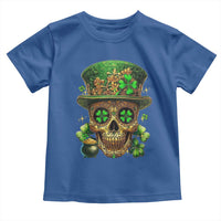 Sugar Skull St Patrick Day Toddler T Shirt De Los Muertos Lucky Shamrock