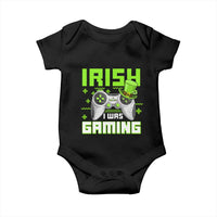 Funny Gamer St Patricks Day Baby Onesie Irish I Was Gaming Video Games Lovers