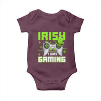 Funny Gamer St Patricks Day Baby Onesie Irish I Was Gaming Video Games Lovers