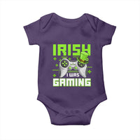 Funny Gamer St Patricks Day Baby Onesie Irish I Was Gaming Video Games Lovers
