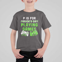 Video Game Controller Irish Gamer Boys St Patricks Day T Shirt For Kid