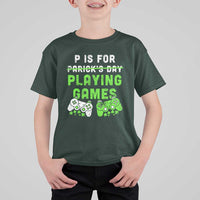 Video Game Controller Irish Gamer Boys St Patricks Day T Shirt For Kid