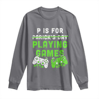Video Game Controller Irish Gamer Boys St Patricks Day Long Sleeve Shirt