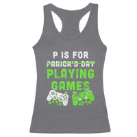 Video Game Controller Irish Gamer Boys St Patricks Day Racerback Tank Top