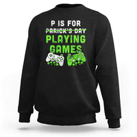 Video Game Controller Irish Gamer Boys St Patricks Day Sweatshirt
