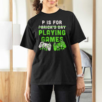 Video Game Controller Irish Gamer Boys St Patricks Day T Shirt For Women