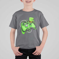 Irish Video Game Controller St Patrick Day Gamer T Shirt For Kid