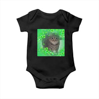 Funny Cat Meme St Patricks Day Baby Onesie Lucky Shamrock Goofy Ahh Cat