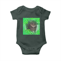 Funny Cat Meme St Patricks Day Baby Onesie Lucky Shamrock Goofy Ahh Cat