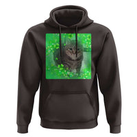 Funny Cat Meme St Patricks Day Hoodie Lucky Shamrock Goofy Ahh Cat