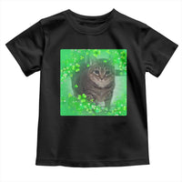 Funny Cat Meme St Patricks Day Toddler T Shirt Lucky Shamrock Goofy Ahh Cat