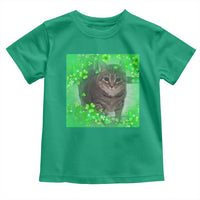 Funny Cat Meme St Patricks Day Toddler T Shirt Lucky Shamrock Goofy Ahh Cat