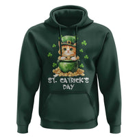 St. Patrick's Day Irish Cat Hoodie Kitty Saint Pattys Lucky Shamrocks