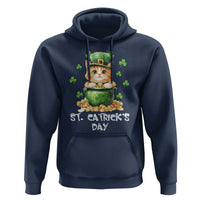 St. Patrick's Day Irish Cat Hoodie Kitty Saint Pattys Lucky Shamrocks