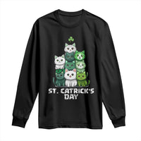 St. Patrick's Day Irish Cat Long Sleeve Shirt Cute Cats Saint Pattys