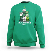St. Patrick's Day Irish Cat Sweatshirt Cute Cats Saint Pattys