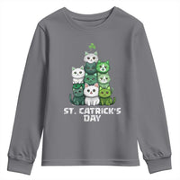 St. Patrick's Day Irish Cat Youth Sweatshirt Cute Cats Saint Pattys