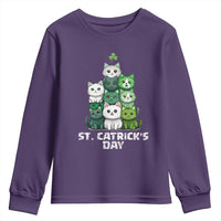 St. Patrick's Day Irish Cat Youth Sweatshirt Cute Cats Saint Pattys