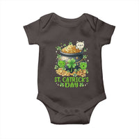 Cats St Patricks Day Baby Onesie Pot Of Gold Kitty Lover Lucky Irish