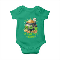Cats St Patricks Day Baby Onesie Pot Of Gold Kitty Lover Lucky Irish