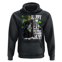 Shamrock Cat St Patricks Day Hoodie Kitty Mom Gift
