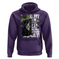 Shamrock Cat St Patricks Day Hoodie Kitty Mom Gift