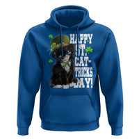 Shamrock Cat St Patricks Day Hoodie Kitty Mom Gift