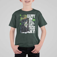 Shamrock Cat St Patricks Day T Shirt For Kid Kitty Mom Gift
