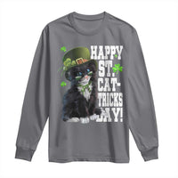 Shamrock Cat St Patricks Day Long Sleeve Shirt Kitty Mom Gift