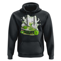 St Patrick's Day Cats Hoodie Irish Eating Ramen Noodles Cute Anime Shamrocks