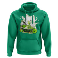 St Patrick's Day Cats Hoodie Irish Eating Ramen Noodles Cute Anime Shamrocks