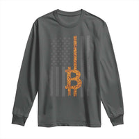 BTC Bitcoin American Flag Long Sleeve Shirt Crypto Buy the Dip
