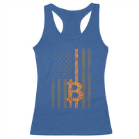 BTC Bitcoin American Flag Racerback Tank Top Crypto Buy the Dip