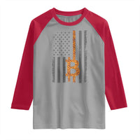 BTC Bitcoin American Flag Raglan Shirt Crypto Buy the Dip