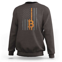 BTC Bitcoin American Flag Sweatshirt Crypto Buy the Dip