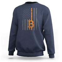 BTC Bitcoin American Flag Sweatshirt Crypto Buy the Dip