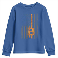 BTC Bitcoin American Flag Youth Sweatshirt Crypto Buy the Dip