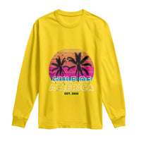 Welcome To America's Gulf Long Sleeve Shirt Est 2025 Retro Vintage Summer Vibes