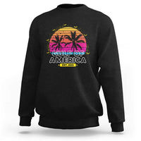 Welcome To America's Gulf Sweatshirt Est 2025 Retro Vintage Summer Vibes