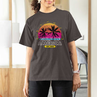 Welcome To America's Gulf T Shirt For Women Est 2025 Retro Vintage Summer Vibes