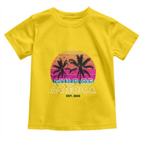 Welcome To America's Gulf Toddler T Shirt Est 2025 Retro Vintage Summer Vibes