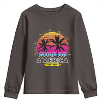 Welcome To America's Gulf Youth Sweatshirt Est 2025 Retro Vintage Summer Vibes