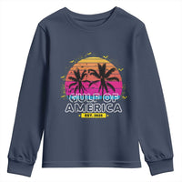 Welcome To America's Gulf Youth Sweatshirt Est 2025 Retro Vintage Summer Vibes
