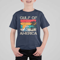 Gulf Of America T Shirt For Kid Funny Beach Summer Vacation Retro Vintage