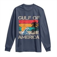 Gulf Of America Long Sleeve Shirt Funny Beach Summer Vacation Retro Vintage