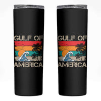 Gulf Of America Skinny Tumbler Funny Beach Summer Vacation Retro Vintage
