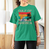 Gulf Of America T Shirt For Women Funny Beach Summer Vacation Retro Vintage