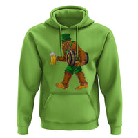 St Patricks Day Bigfoot Hoodie Sasquatch Beer Funny Party Shamrock