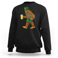 St Patricks Day Bigfoot Sweatshirt Sasquatch Beer Funny Party Shamrock