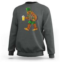 St Patricks Day Bigfoot Sweatshirt Sasquatch Beer Funny Party Shamrock